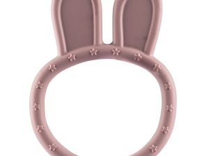 Silikónové hryzátko Rabbit, Old Pink