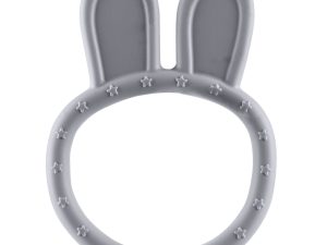 Silikónové hryzátko Rabbit, Dove Grey