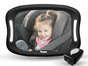 Zrcátko s LED podsvícením, Black