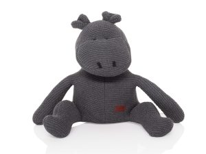 Pletená hračka Hroch, Dark Grey