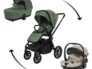Set kočík Move Cross 5 + hlboká korba Move XL 5 + autosedačka XM podľa vlastného výberu, Rocky Green