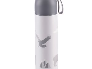 Termoska na tekutiny se silikonovým držákem 400 ml, Mountains