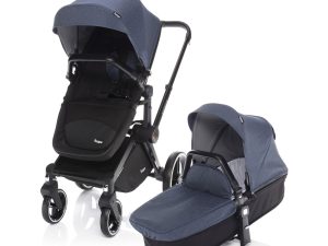 SET Podvozek Evoque + Farebný set ku kočárku Evoque, B/BL_Jeans