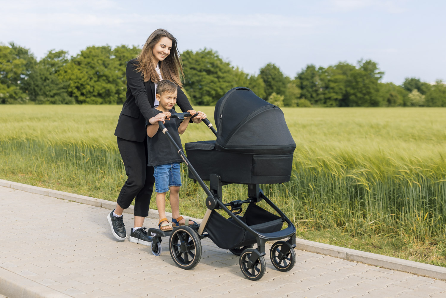 Skejtík ku kočíku Segboard 2, Black - Image 11