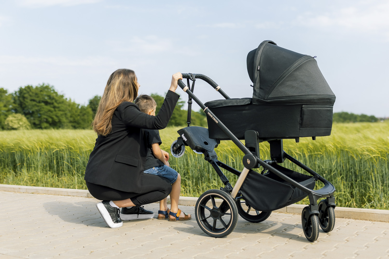 Skejtík ku kočíku Segboard 2, Black - Image 10