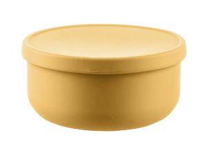 Silikónová miska s viečkom, Mustard Yellow