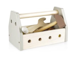 Dřevěná sada nářadí v boxu, Brown