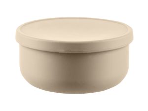 Silikónová miska s viečkom, Sand Beige