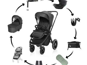 Maxi set KočíkMove Cross 3, All Black