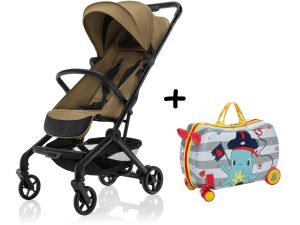 Športový kočík Jet + kufrík Pack&Ride ZDARMA, Latte Beige