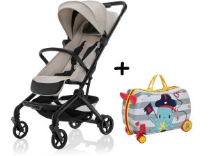 Športový kočík Jet + kufrík Pack&Ride ZDARMA, Ivory Beige