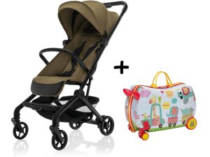 Športový kočík Jet + kufrík Pack&Ride ZDARMA, Toffee Brown