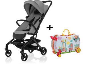 Športový kočík Jet + kufrík Pack&Ride ZDARMA, Shade Grey