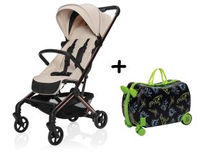 Športový kočík Jet + kufrík Pack&Ride ZDARMA, Quartz Beige