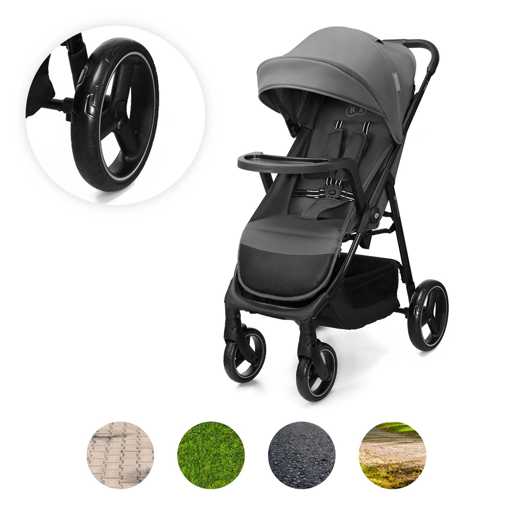 KINDERKRAFT Kočík športový Trig 3 Tray Granite Grey - Image 14