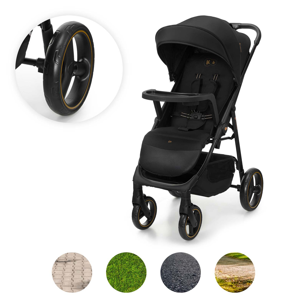 KINDERKRAFT Kočík športový Trig 3 Tray Onyx Black - Image 14