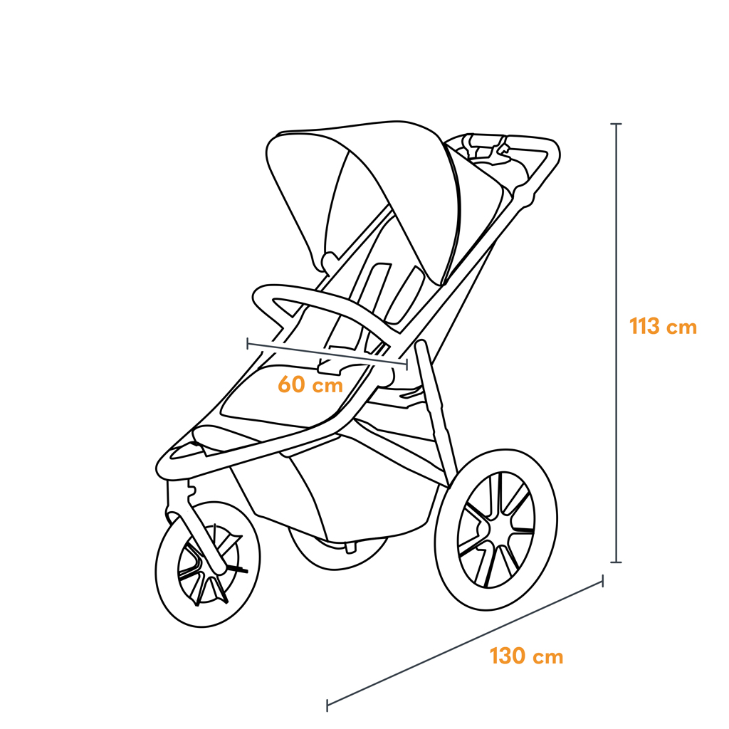 LIONELO Kočík športový Azura Black Onyx - Image 8
