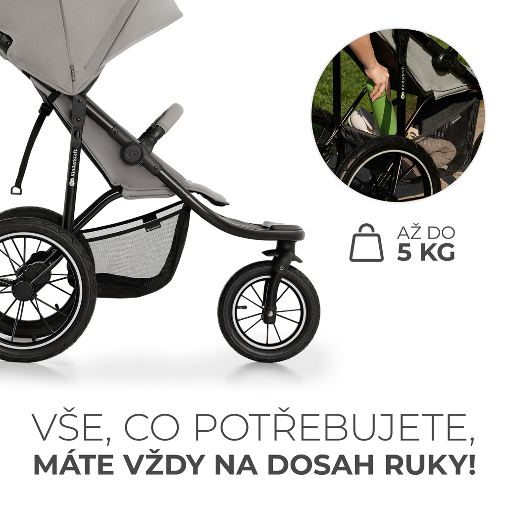 KINDERKRAFT Kočík športový Helsi2 Grey - Image 16
