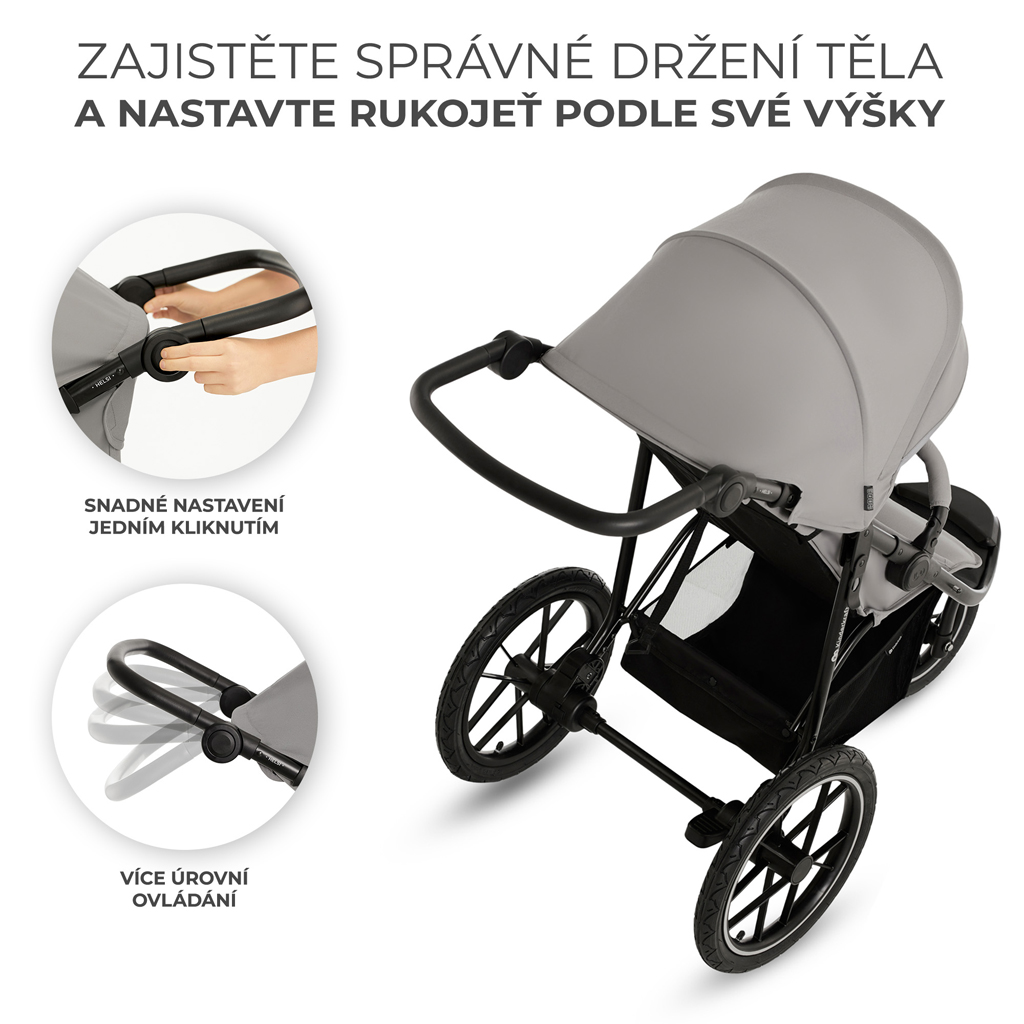 KINDERKRAFT Kočík športový Helsi2 Grey - Image 9