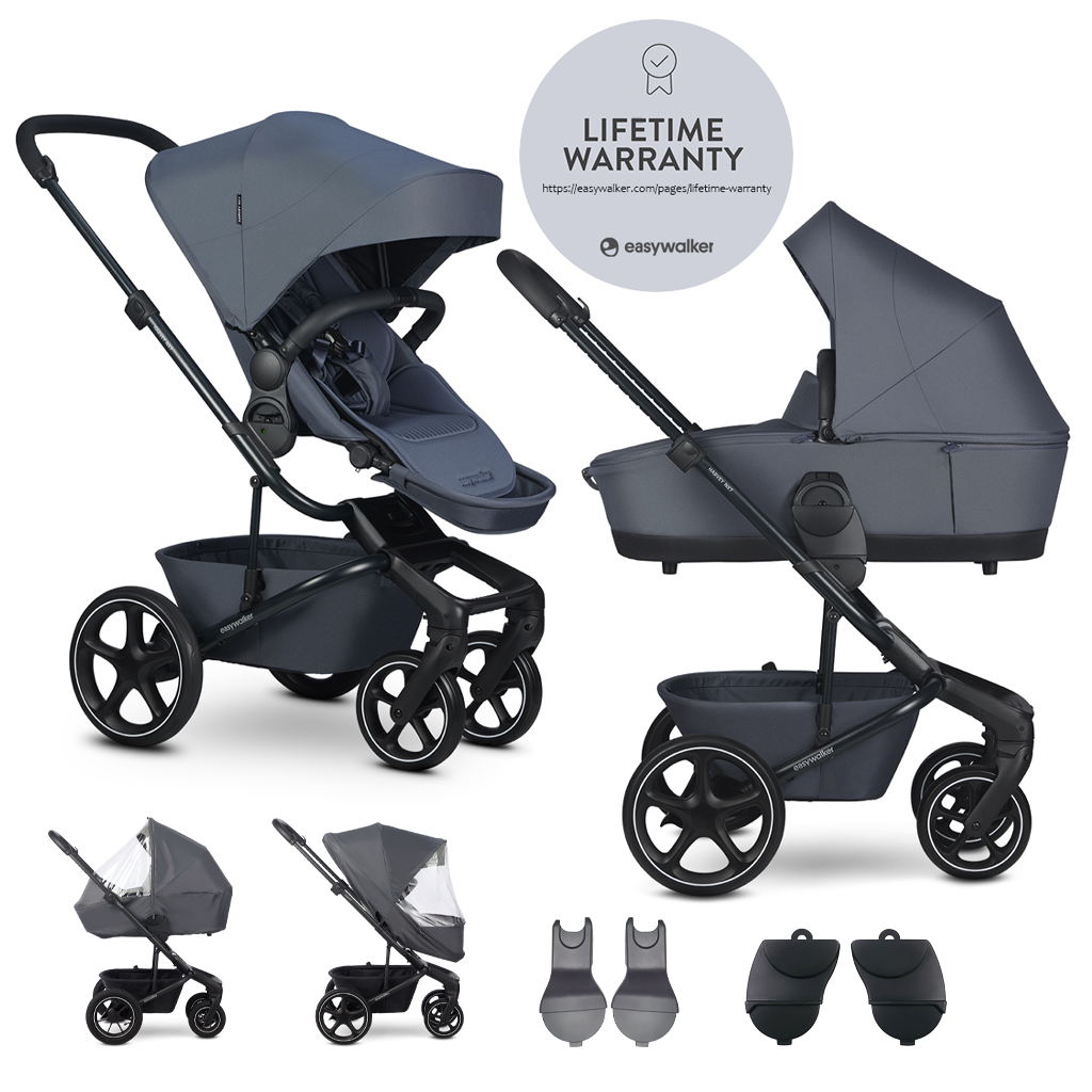 EASYWALKER Set XL kočík kombinovaný Harvey NXT s príslušenstvom Deep Blue - Image 2