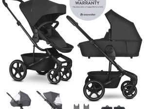 EASYWALKER Set XL kočík kombinovaný Harvey NXT s príslušenstvom Eclipse Black