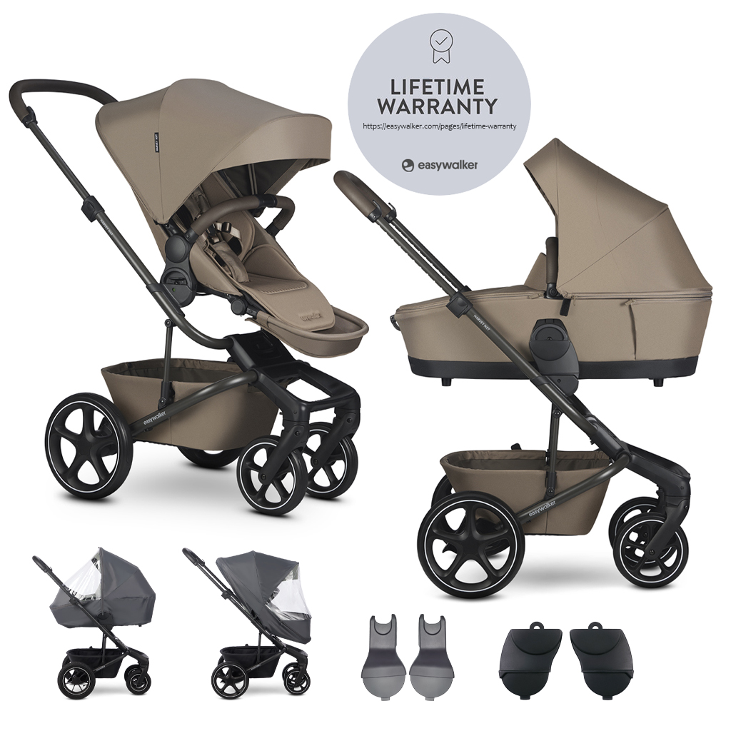 EASYWALKER Set XL kočík kombinovaný Harvey NXT s príslušenstvom Mocha Brown - Image 2