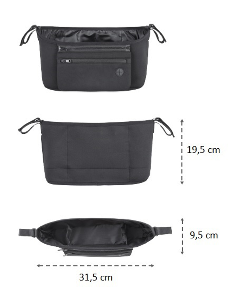 PETITE&MARS Organizér na kočík Pocket Zip black - Image 6