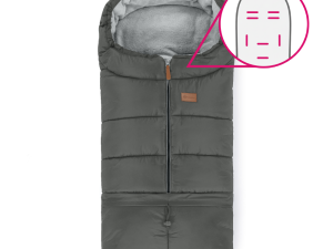 PETITE&MARS Fusak nastavitelný 3v1 Jibot Horizontal Charcoal Grey