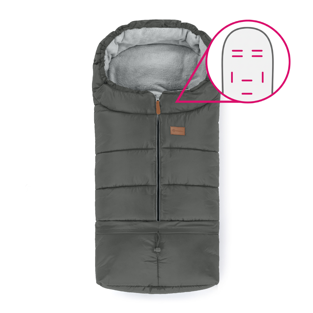 PETITE&MARS Fusak nastavitelný 3v1 Jibot Horizontal Charcoal Grey - Image 2