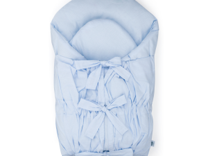 PETITE&MARS Zavinovačka šnurovacia Nurse s pevnou kokosovou vložkou Baby Blue 75x75 cm