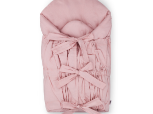PETITE&MARS Zavinovačka šnurovacia Nurse s pevnou kokosovou vložkou Dusty Pink 75x75 cm
