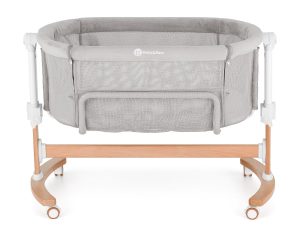 PETITE&MARS Postieľka detská polohovateľná s funkciou kolísky Glory 2v1 Mocha Beige