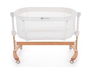 PETITE&MARS Postieľka detská polohovateľná s funkciou kolísky Glory 2v1 Ivory Cream