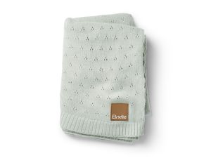 Pointelle Blanket Elodie Details - Mineral Green