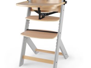KINDERKRAFT Stolička jedálenská Enock Grey wooden, Premium