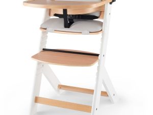 KINDERKRAFT Stolička jedálenská Enock s polstrovaním White wooden, Premium