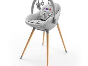 KINDERKRAFT Jedálenská stolička a lehátko Fini Up 2v1 Grey