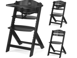 KINDERKRAFT Stolička jedálenská Enock Black