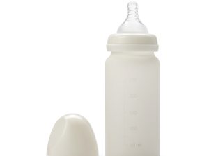 Skleněná kojenecká láhev Elodie Details - Vanilla White