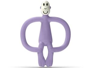 HRYZÁTKO A ZUBNÁ KEFKA MATCHSTICK MONKEY TEETHER PURPLE
